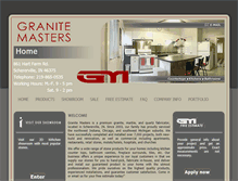 Tablet Screenshot of granite-masters.com